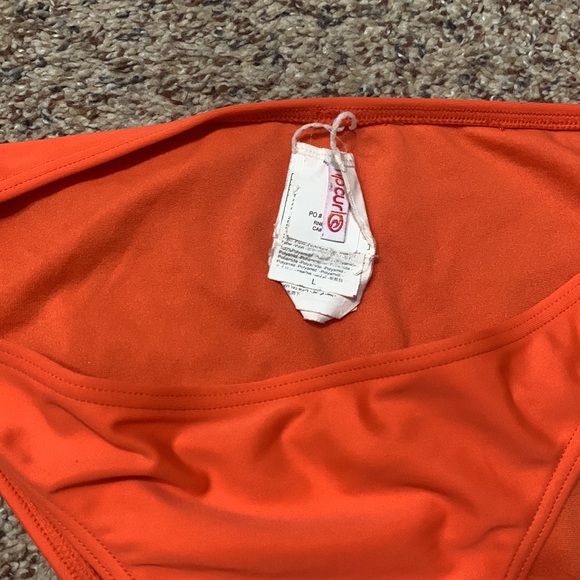 Orange Rip Curl Bikini Set Bottoms Size L Top Size M - Picture 2 of 4